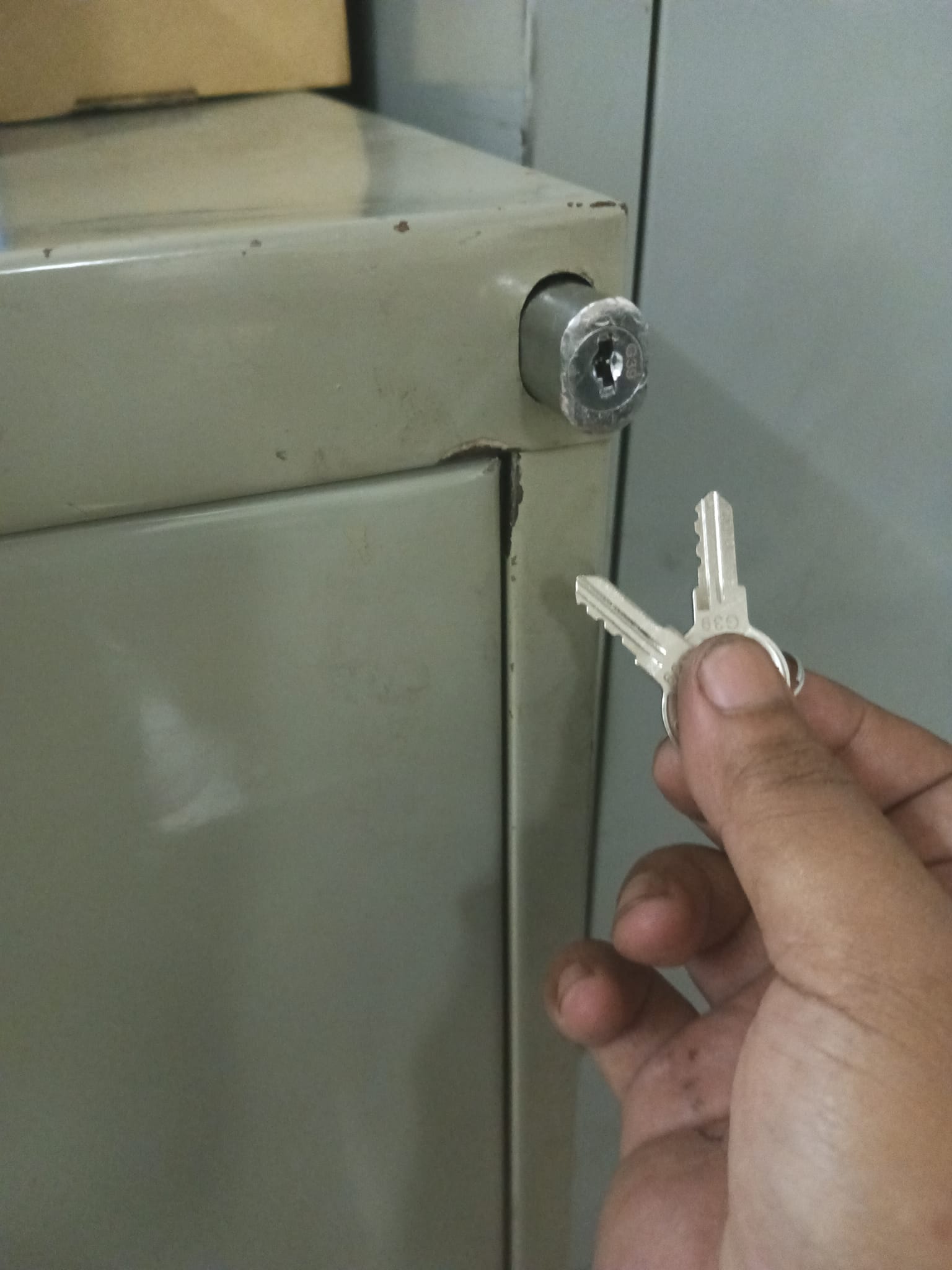 Metallic Filling Cabinet Locked